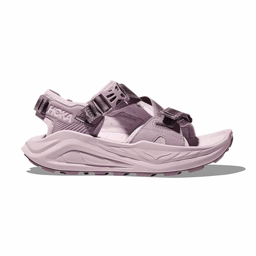 NEW HOKA women's infini hike tc sandals in fragrant lilac cream